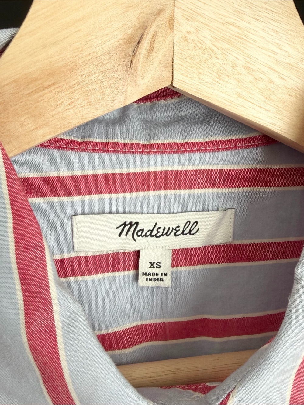 NWT Madewell The Easy Button Up Striped Shirt in Poplin - Picture 5 of 9